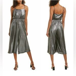 Jack by BB Dakota Metallic Gray Jumpsuit